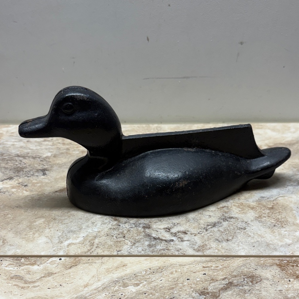 Black Duck Cast Iron Doorstop - Decorative Home Accent
